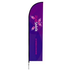 Bedrukte Beachvlag – Indigo – 67 x 210 cm