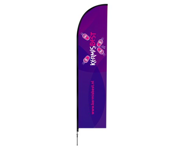Bedrukte Beachvlag – Indigo – 67 x 210 cm