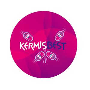 Sticker - Magenta - 10 cm rond