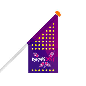 Bedrukte winkelvlag - Indigo - 50 x 50 x 100 cm
