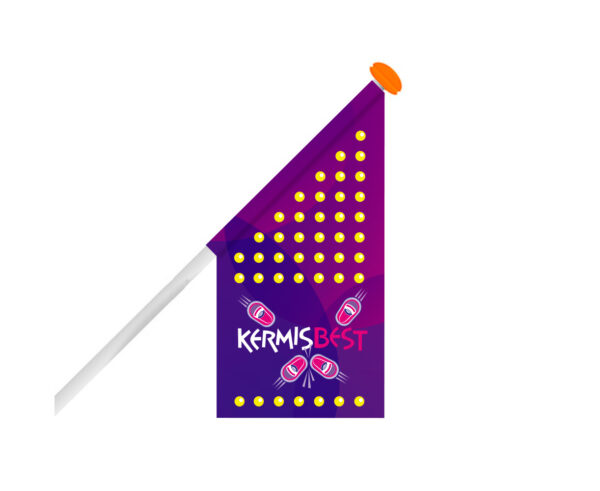 Bedrukte winkelvlag - Indigo - 50 x 50 x 100 cm