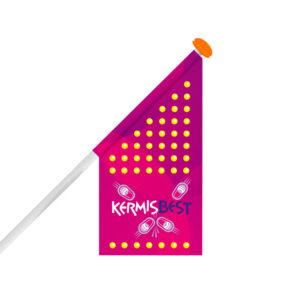 Bedrukte winkelvlag - Magenta - 50 x 50 x 100 cm