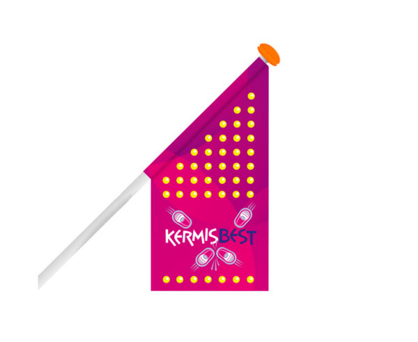Bedrukte winkelvlag - Magenta - 50 x 50 x 100 cm